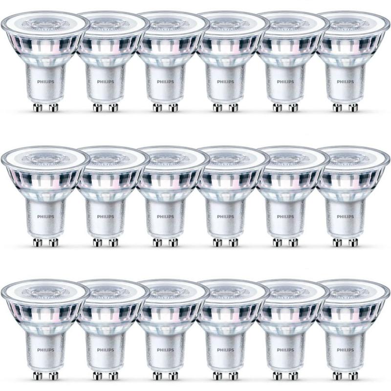 18er Pack Philips Classic LED Strahler 36°-Ausstrahlwinkel 4.6W wie 50W warmweisse Akzentbeleuchtung - XXXL-Sparpack