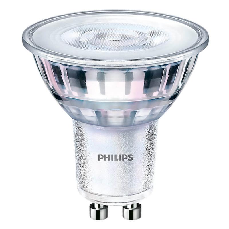 10er Vorteilspack Philips GU10 CorePro LED Spot 4W wie 35W dimmbar Glas warmweisse Akzentbeleuchtung für Strahler
