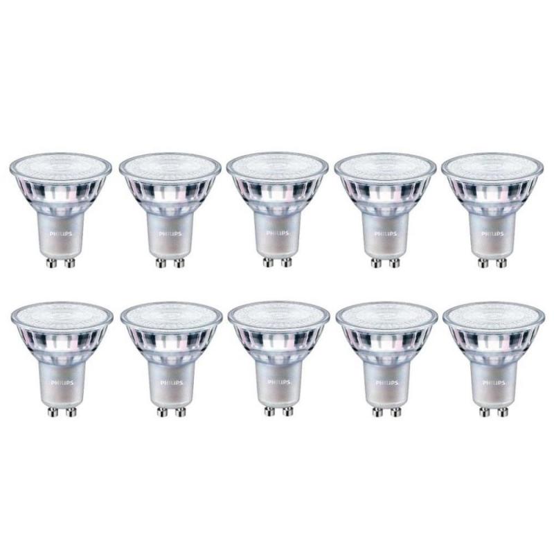 10 x Sparpack Philips GU10 CorePro LED Strahler 4.6 Watt wie 50W Glas Warmweiss