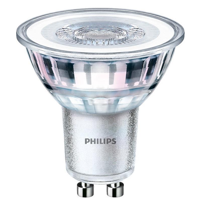 10er Vorteilspack Philips GU10 CorePro LED Strahler 4.6W wie 50W Glas 6500K kaltweißes Licht