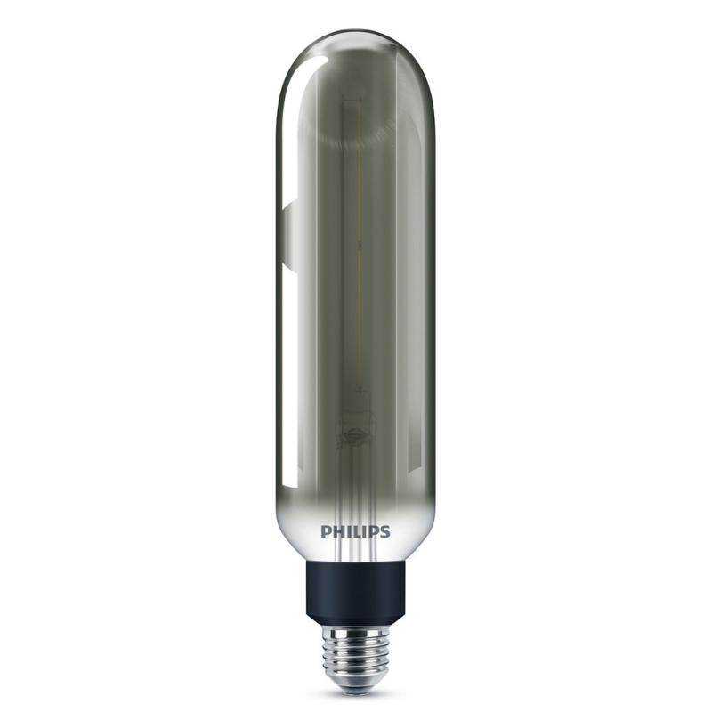 Dekorativer Rauchglaskolben E27 PHILIPS Lampe 27cm 6.5W wie 25W dimmbar Blickfang in der Wohnzimmerlampe