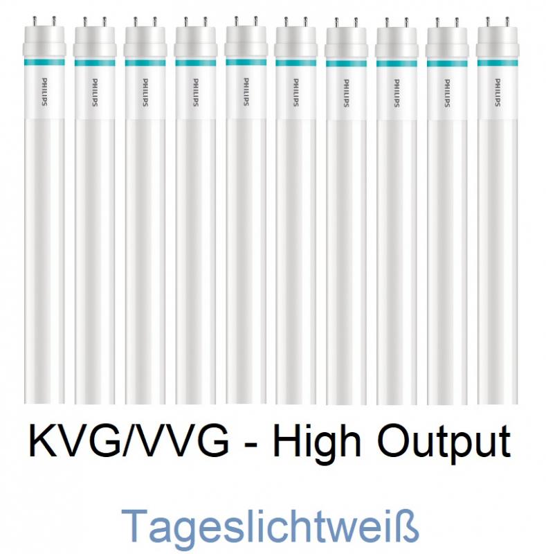 10 x 120cm T8 Philips MASTER LEDtube Value HO 14W 2100lm 6500K Tageslichtweiß für KVG/VVG Glas