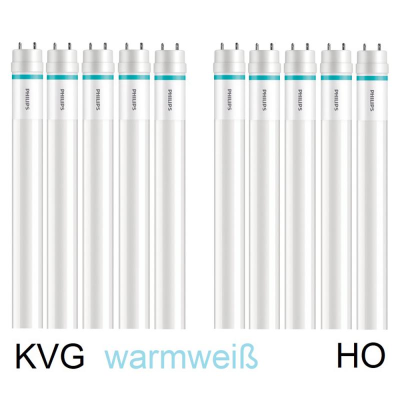 10 x 150cm T8/G13 Philips MASTER LED Röhre Value High Output 20,5W 2900lm 3000K für KVG Glas