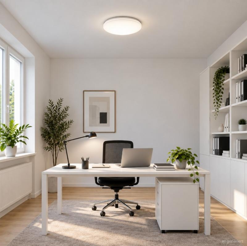 Philips LED Deckenleuchte Moire ø22cm weiß neutralweißes Licht 4000K IP20