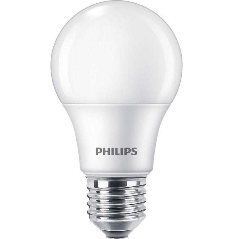 3er-Sparpack PHILIPS E27 LED Glühbirne opalweiss gefrostet 8W wie 60W 4000K universalweisses Licht