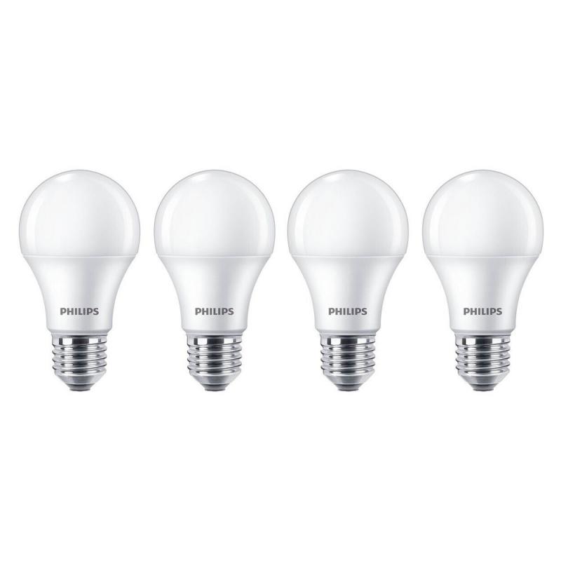 4er Pack PHILIPS E27 LED Lampen Milchglas 10W wie 75W warmweißes Licht