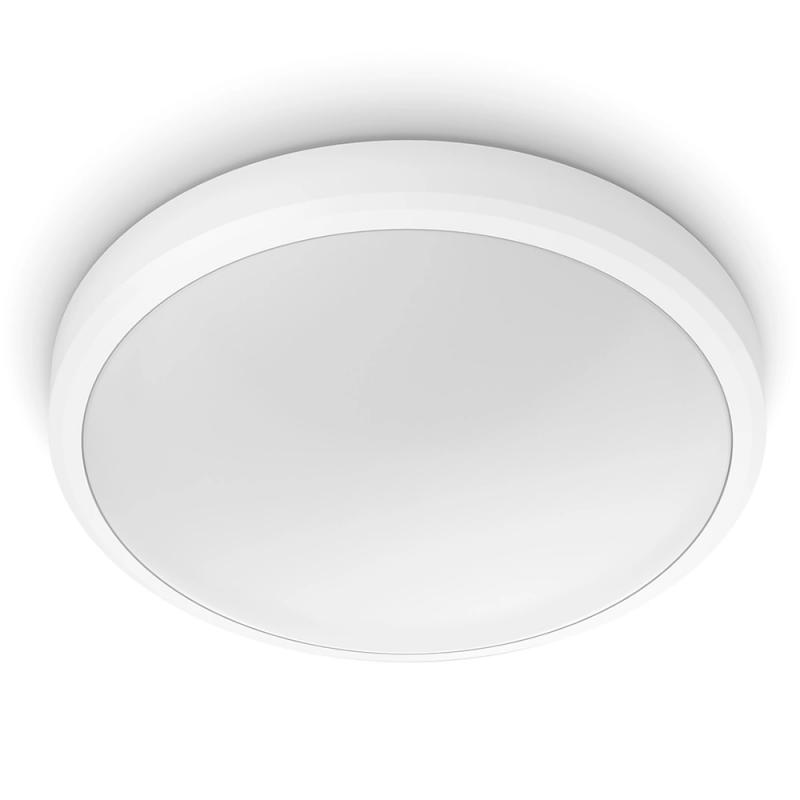 Philips LED Deckenleuchte Doris ø31cm weiß warmweißes Licht 2700K mit Eye Comfort - auch für das Bad geeignet IP44