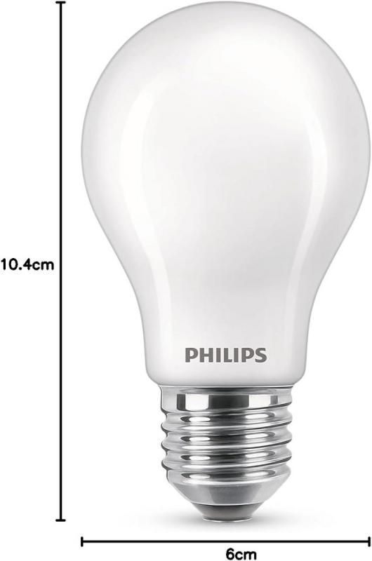 2er Pack PHILIPS E27 LED Lampen Classic matt 8,5W wie 75W 4000K neutralweißes Licht