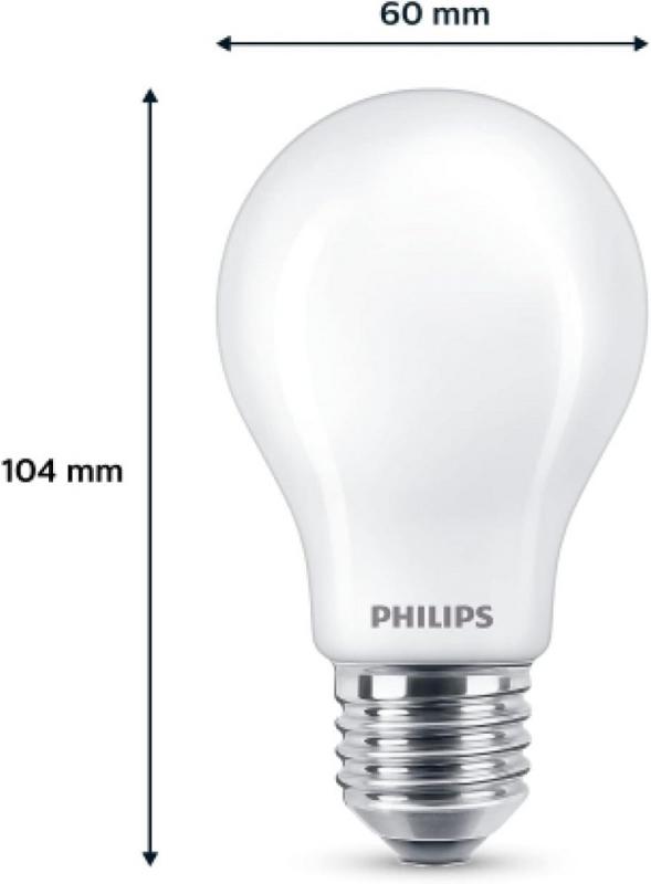 2-er Set PHILIPS E27 LED Lampe leistungsstark 10.5W wie 100W neutralweißes blendfreies Licht 4000k