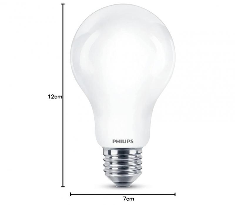 Philips E27 LED Leuchtmittel leistungsstark augenschonend 13W wie 120W warmweiss opalweiß mattiert