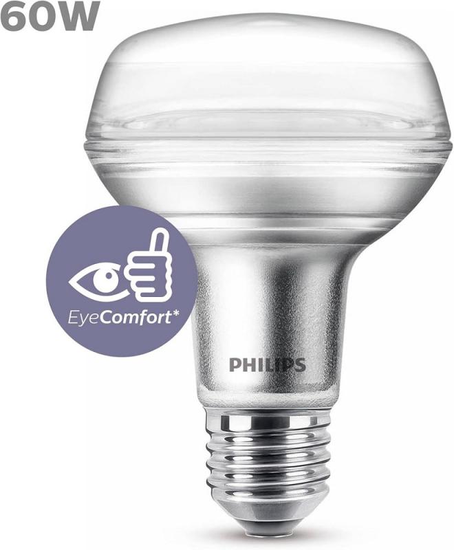 PHILIPS E27 LED R80 Reflektorlampe 4W wie 60W 36°-Abstrahlwinkel warmweisser Strahler