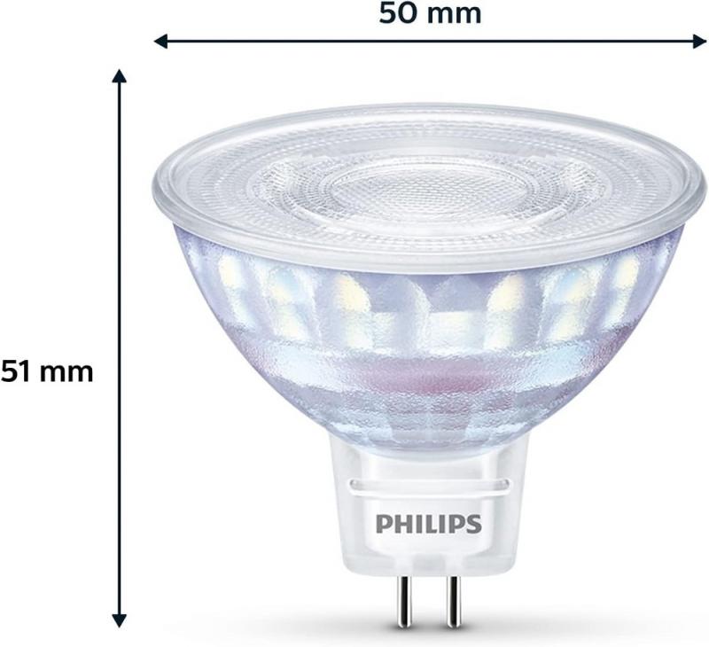 PHILIPS LED Strahler MR16 GU5.3 7W wie 50W 36° WarmGlow 2200K-2700K DIMMBAR