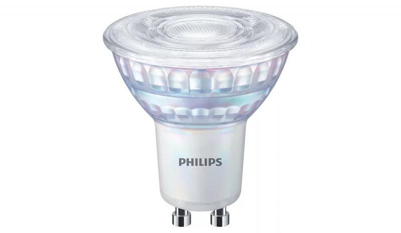 Philips GU10 LED Strahler 4W wie 50W warmweißes Licht 3000K schmaler Abstrahlwinkel 36° hohe Farbwiedergabe dimmbar