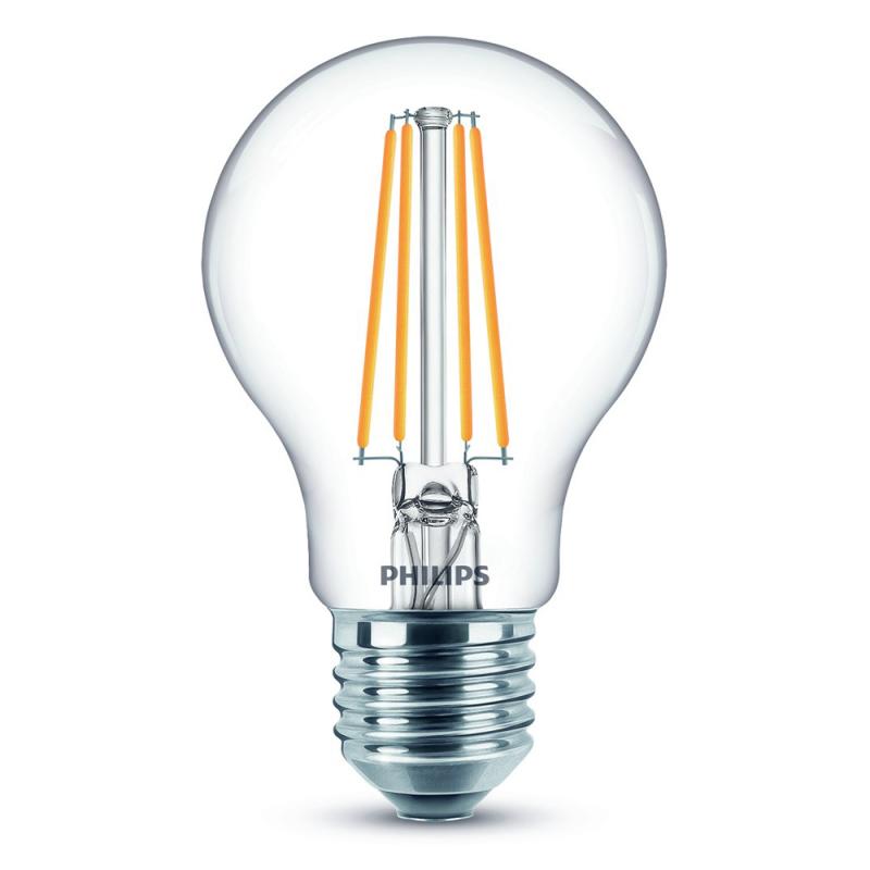 3er-Set E27 PHILIPS LED Klar in Tropfenform 7W wie 60W warmweisse Filament