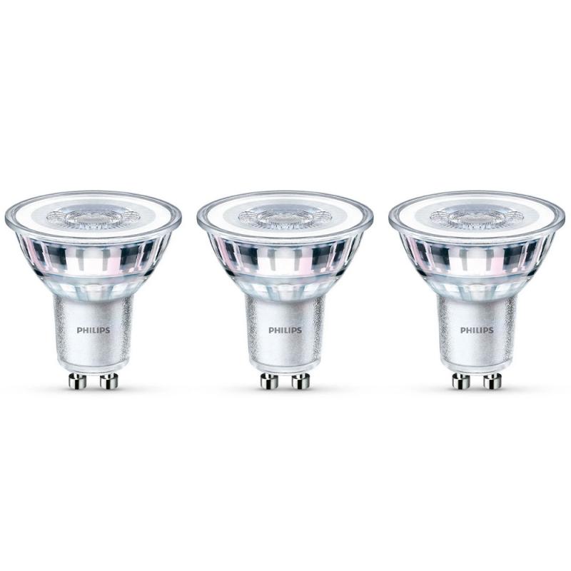 3er-Set PHILIPS GU10 LED Reflektor 4,6W wie 50W 36° Ausstrahlwinkel 2700K warmweißes gebündeltes Licht