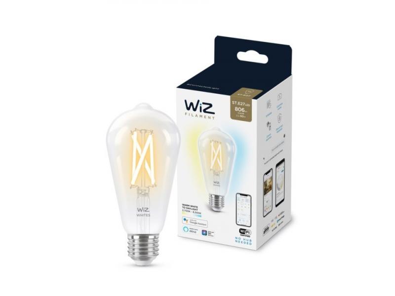 WIZ E27 Smarte LED Filament Lampe Edison Tunable White 6,7W wie 60W WLAN/ Wi-Fi
