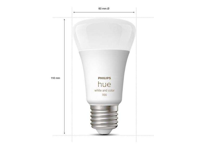 3er Set Philips Hue White & Color Ambiance E27 LED Lampe 6W wie 60W - RGBW dimmbar