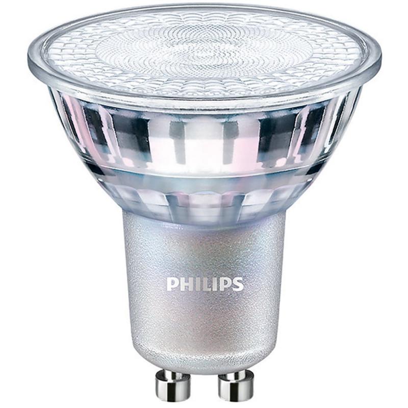 Philips GU10 LED Strahler 4,9W wie 50W warmweißes akzentuiertes Licht 3000K breiter Abstrahlwinkel 120°