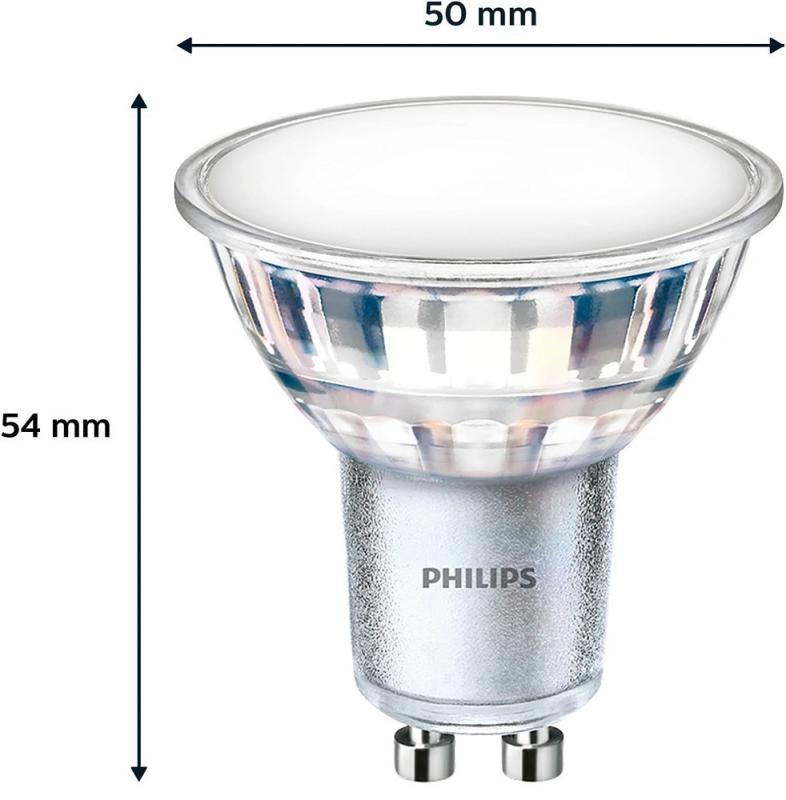 Philips GU10 LED Strahler 4,9W wie 50W Glas neutralweiß breiter Abstrahlwinkel 120°