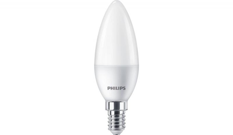 PHILIPS E14  CorePro LED-Kerze opalweiß mattiert 5W wie 40W 470 Lumen warmweiße Wohnlbeleuchtung