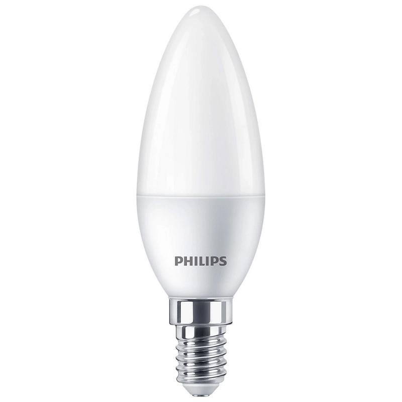 3er Set Philips LED Kerzenlampe E14 B35 4,9W 2700K 470lm warmweiß matt