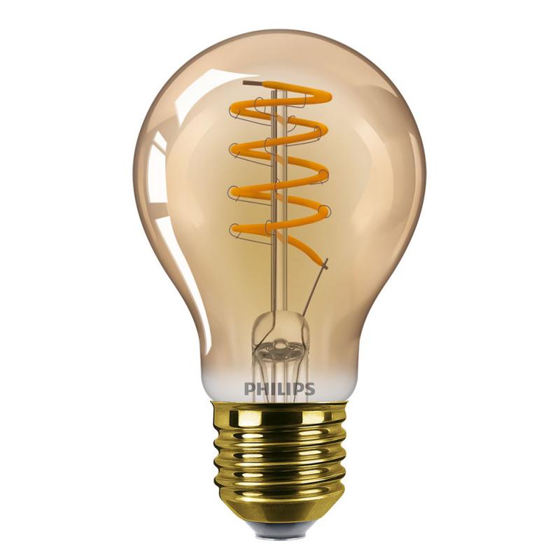 PHILIPS E27 Vintage LED Lampe Goldversion 4W wie 25 Watt extra warmweiss dimmbar Filament 2000K