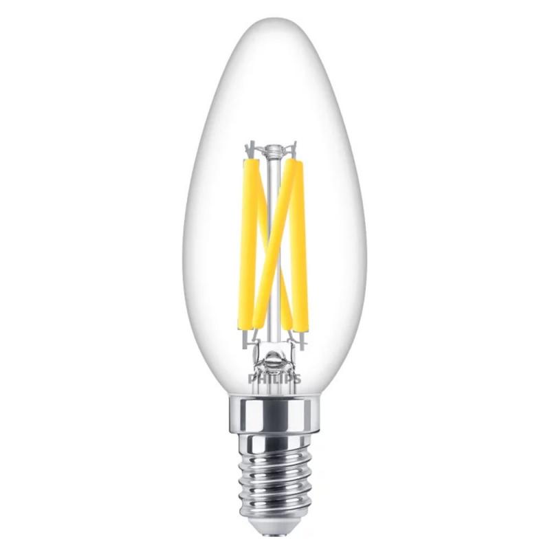 8er Sparpack PHILIPS LED Kerzen Lampe E14 3,4W wie 40W WarmGlow dimmbar 2700K-2200K warmweiß