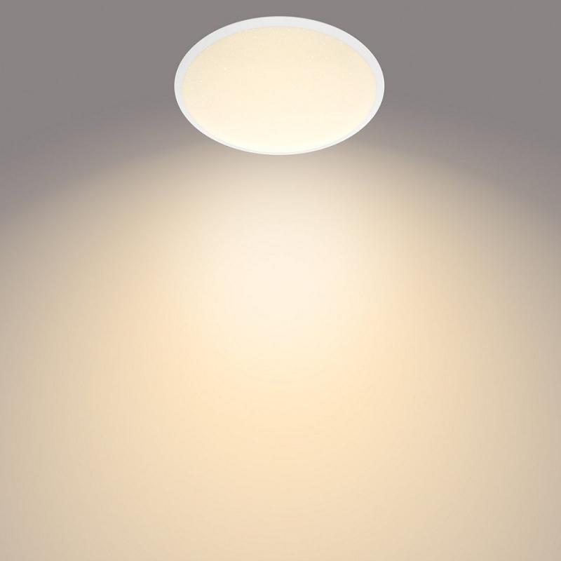 Philips LED Deckenleuchte Cavanal ø25cm weiß warmweißes Licht 2700K mit Eye Comfort - SceneSwitch Dimmen in Stufen