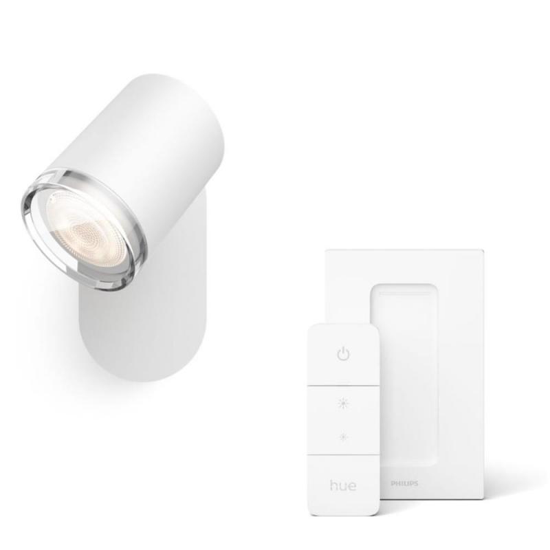 Dimmschalter 1er LED-Spot Weiß inkl. Philips Adore Hue