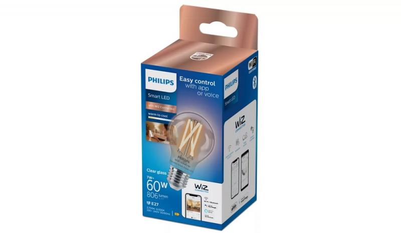 Philips WIZ  E27 Smart Filament Lampe warm- bis kaltweiße Licht 7 W (entspr. 60 W)