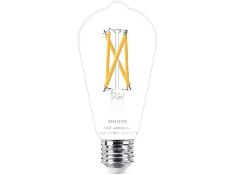Philips WiZ Smart LED-Filament ST64 E27 7W wie 60W 806lm 2700–6500K dimmbar Matter
