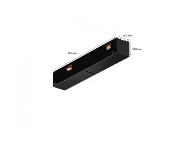 Philips Hue Perifo gerader Steckverbinder schwarz für Perifo Schienensystem 929003115301