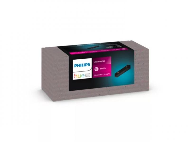 Philips Hue Perifo gerader Steckverbinder schwarz für Perifo Schienensystem 929003115301