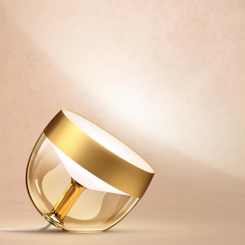 Philips Hue White and Color Ambiance LED Tischleuchte Iris WACA LED-Tischleuchte gold - in edler Farbversion