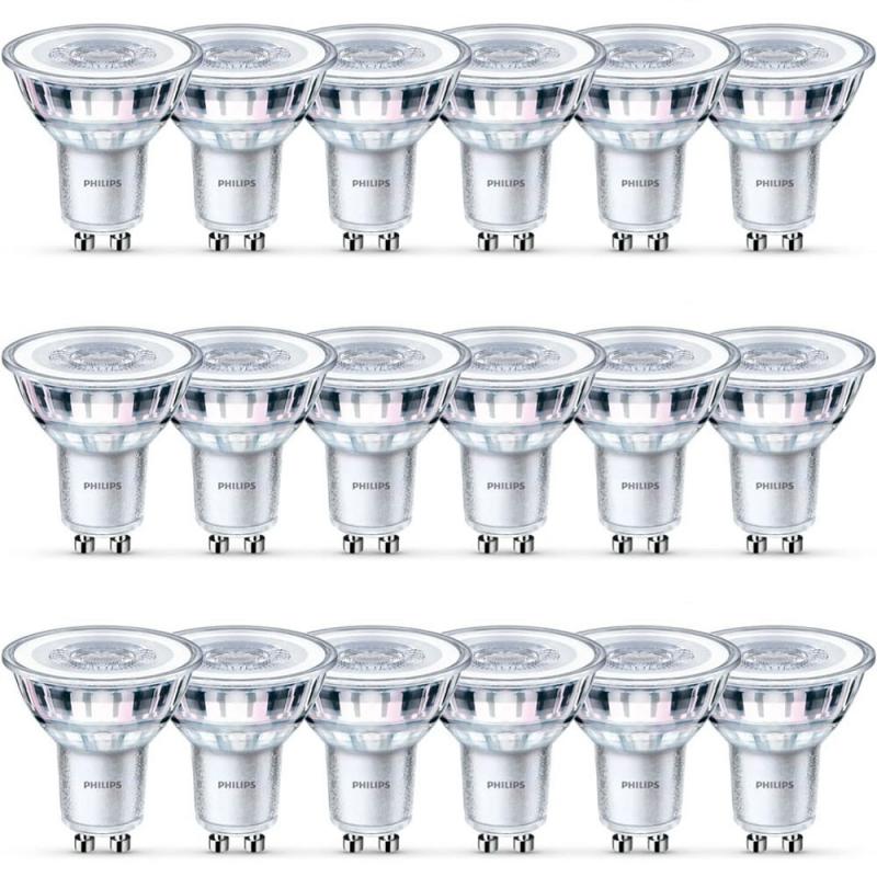 18er Pack Philips LED Strahler 36°-Ausstrahlwinkel 3,5W wie 35W neutralweißes Licht mit 4000K - XXXL-Sparpack