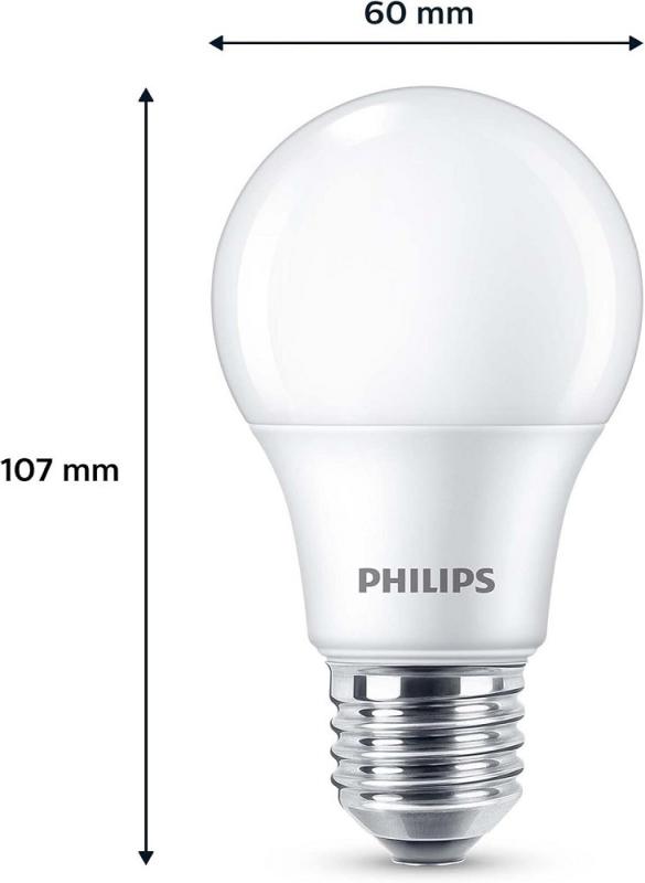 3er Set PHILIPS LED E27 A60 5W = 40W 470lm 2700K warmweiß