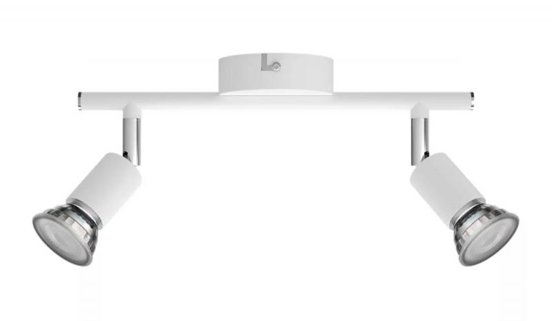 Philips 2er Limbali Decken-/Wandspot in Weiß matt mit 2 x GU10 Fassung IP20 - GU10 Leuchtmittel nicht enthalten
