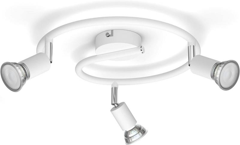 Philips 3er Limbali Deckenstrahler in Weiß mit 3 x GU10 Fassung IP20 - GU10 Leuchtmittel nicht enthalten