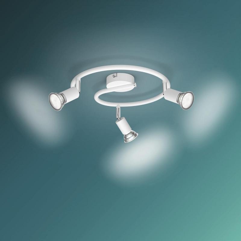Philips 3er Limbali Deckenstrahler in Weiß mit 3 x GU10 Fassung IP20 - GU10 Leuchtmittel nicht enthalten