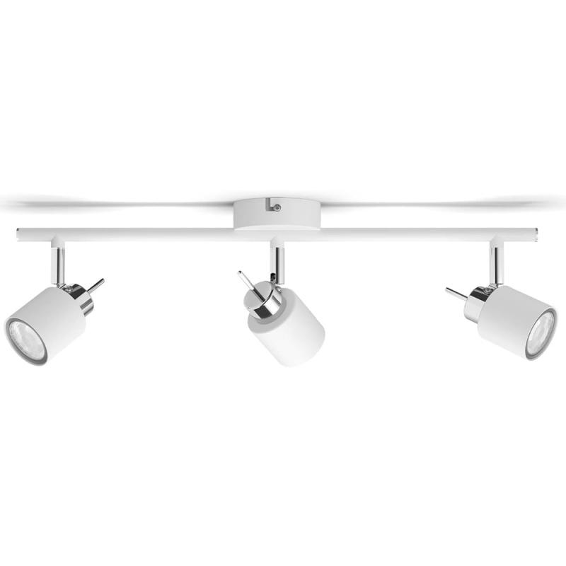 Philips 3er Meranti Deckenstrahler in Weiß mit 3 x GU10 Fassung IP20 - GU10 Leuchtmittel nicht enthalten