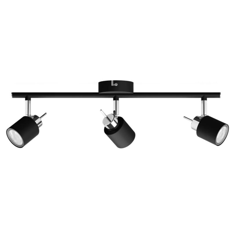 Philips 3er Meranti Deckenstrahler in Schwarz mit 3 x GU10 Fassung IP20 - GU10 Leuchtmittel nicht enthalten