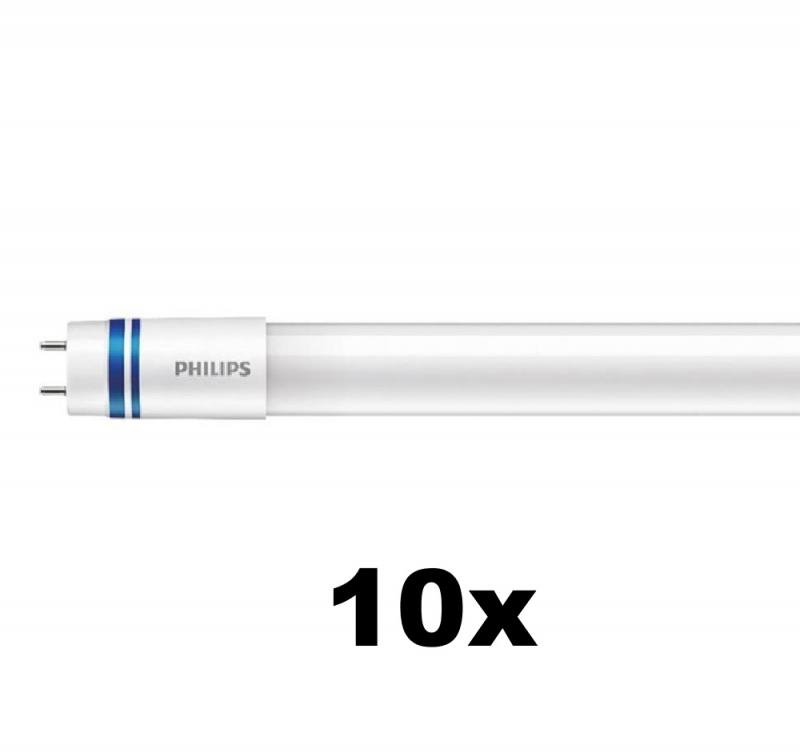10er Pack 60cm Philips G13/T8 MASTER High Output LED Röhre HF High Output 8W 1000lm 3000K warmweißes Licht für EVG - Kunststoff