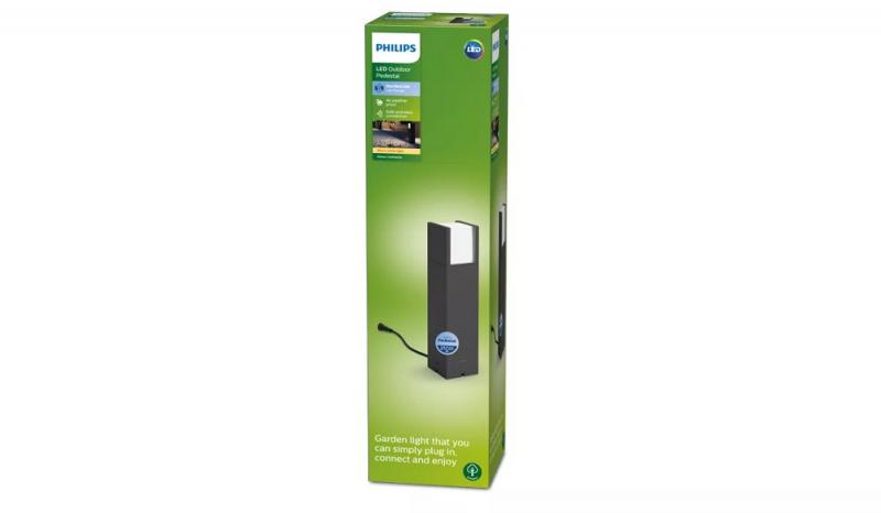 Philips Wegeleuchte Arbour in stilvollem Anthrazit Niederspannung 4000k neutralweißes Licht