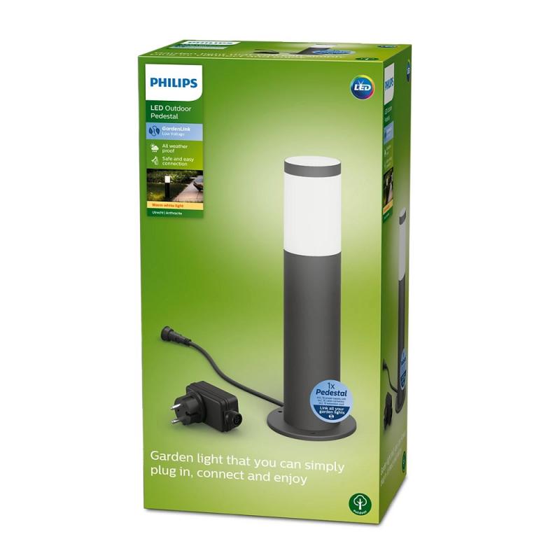 Philips NV Wegeleuchte Utrecht  Starter Set wrmweißes Licht IP44