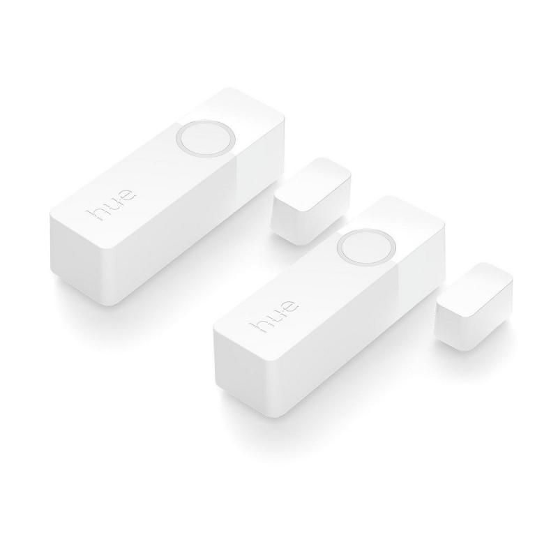 2er PHILIPS Hue Secure Tür-/Fensterkontakt Sensor Batteriebetrieb - steuerbar via App, kompatibel mit Amazon Alexa
