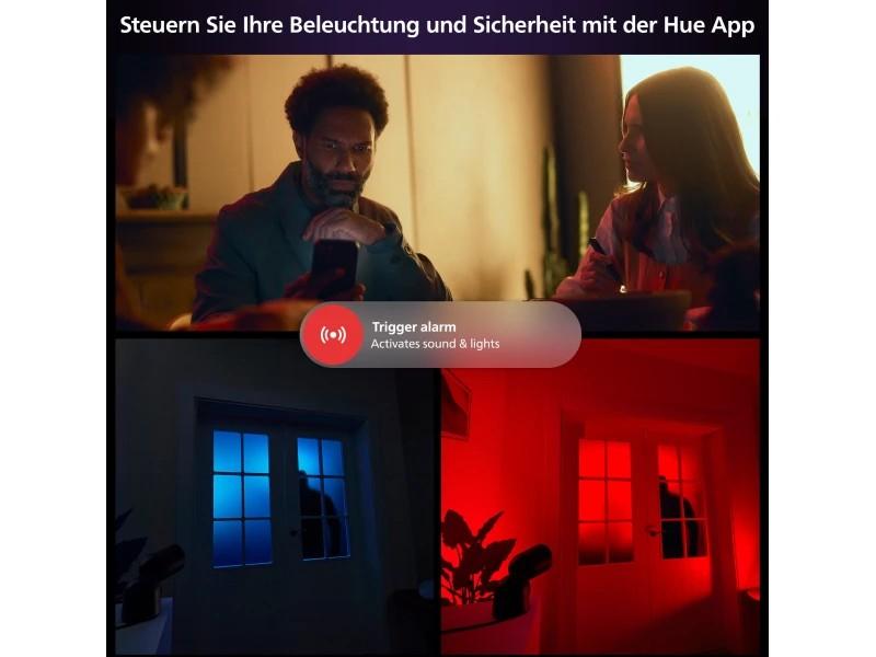 Philips Hue Secure kabelgebundene Smart Home Überwachungskamera Full HD Video drinnen oder draußen weiß