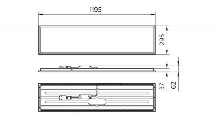 Aktion: Nur noch angezeigter Bestand verfügbar:  Philips CoreLine LED-Panel RC132V G5 34S/830 PSD W30L120 3000K UGR19 Netzteil mit DALI- und SystemReady-Schnittstelle