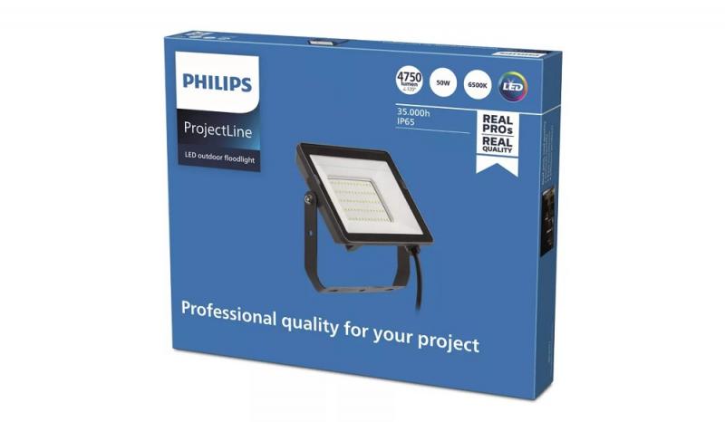 Philips Projektline-Scheinwerfer 50 Watt 6500K kaltweißes Licht