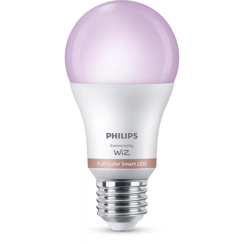 2er-Pack PHILIPS WiZ Smart LED RGB A60 8,5W wie 60W E27 806lm 2200–6500K Matter dimmbar