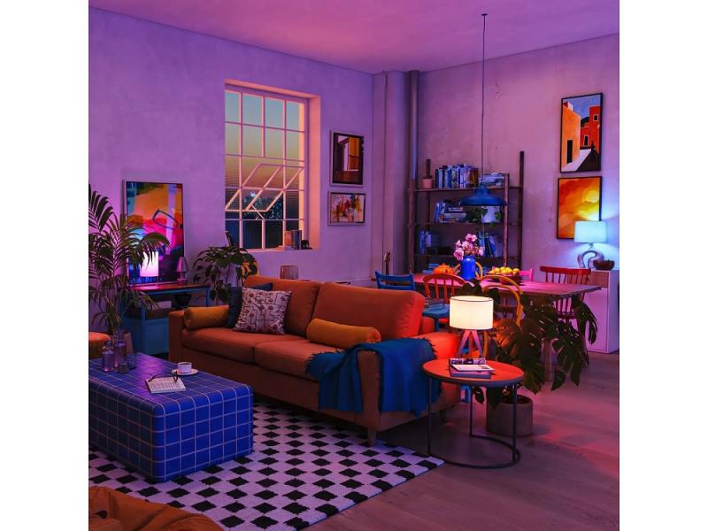 PHILIPS WiZ Smart LED Kerzenlampe C37 4,9W wie 40W E14 470lm RGB+CCT 2200–6500K dimmbar WLAN Bluetooth Matter